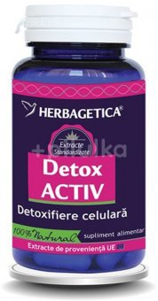 DETOX ACTIV 60CPS+10 GRATIS   HERBAGETICA