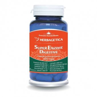 Super Enzime Digestive x10 capsule, Herbagetica
