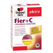 Fier + Vitamina C + Acid Folic Aktiv, 30 cpr, Doppelherz